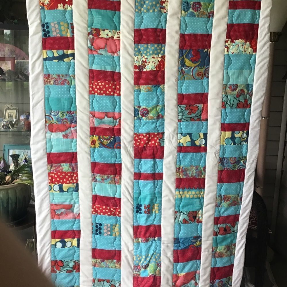 Handmade Lap Quilt NWT. 34” by 57”